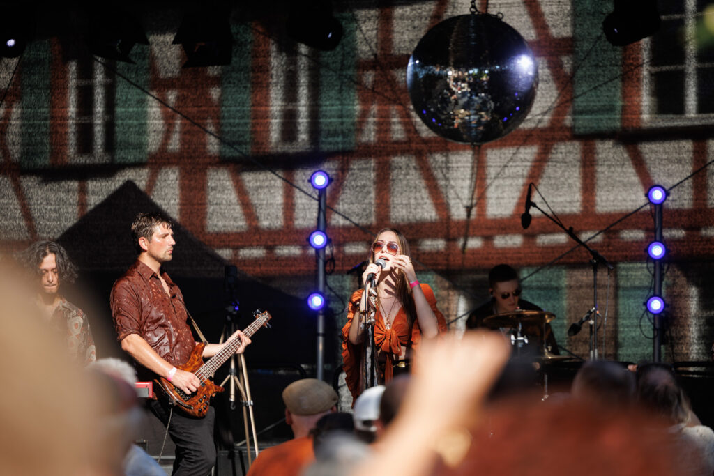 Crimson Roots performing live on stage